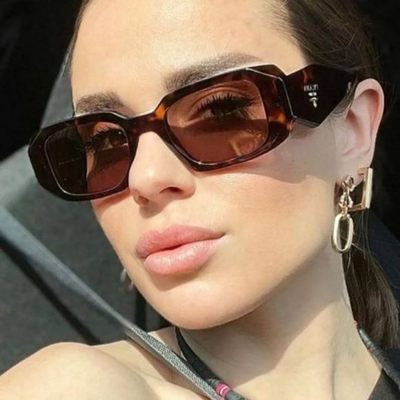 Prada Accessories - BRAND NEW PRADA PR17WS 2AU03U Tortoise/ Brown Mirror Silver Violet Sunglasses